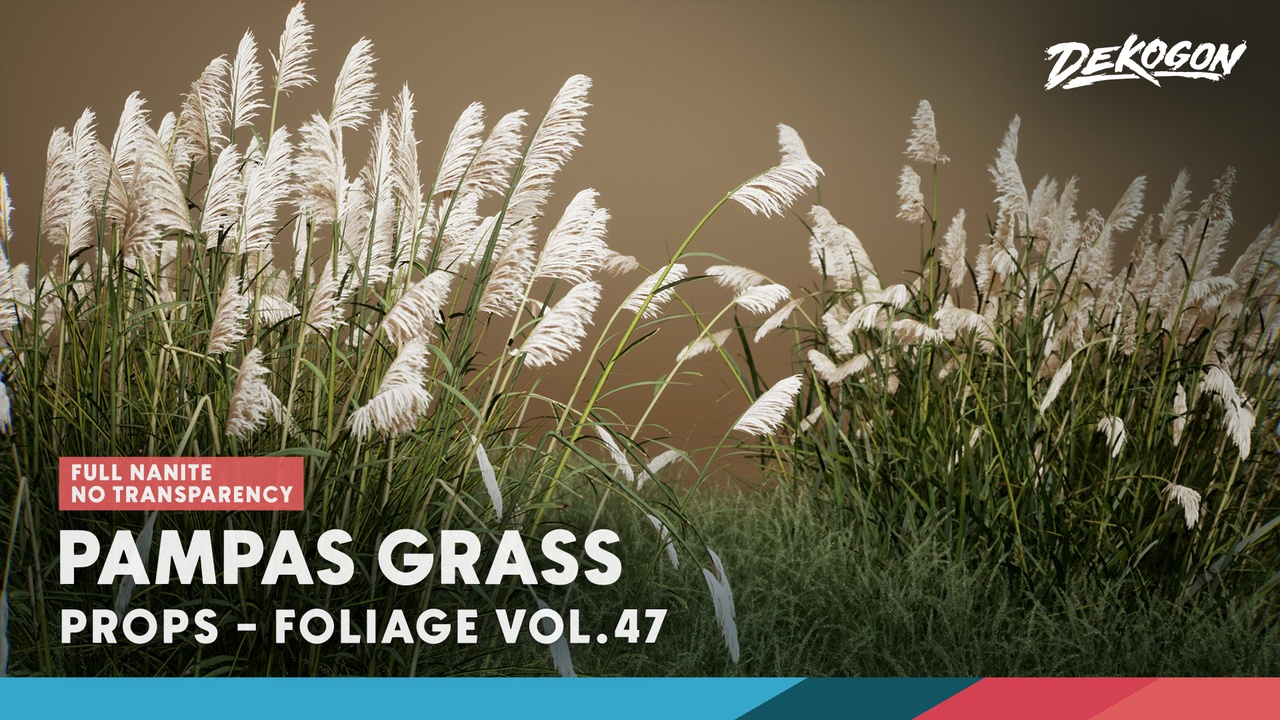 商品 Foliage VOL.47 - Pampas Grass (Nanite - NO TRANSPARENCY) 的媒体 1