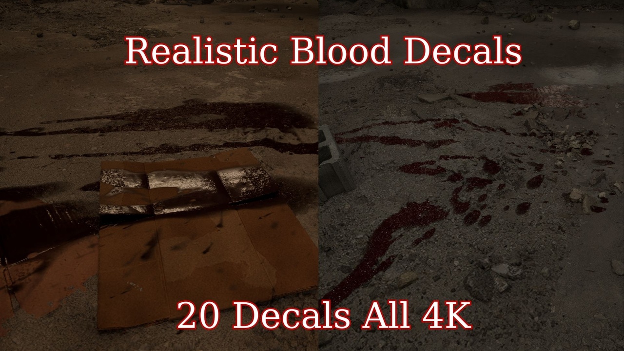 Media 1 for listing Realistic Blood Decals
