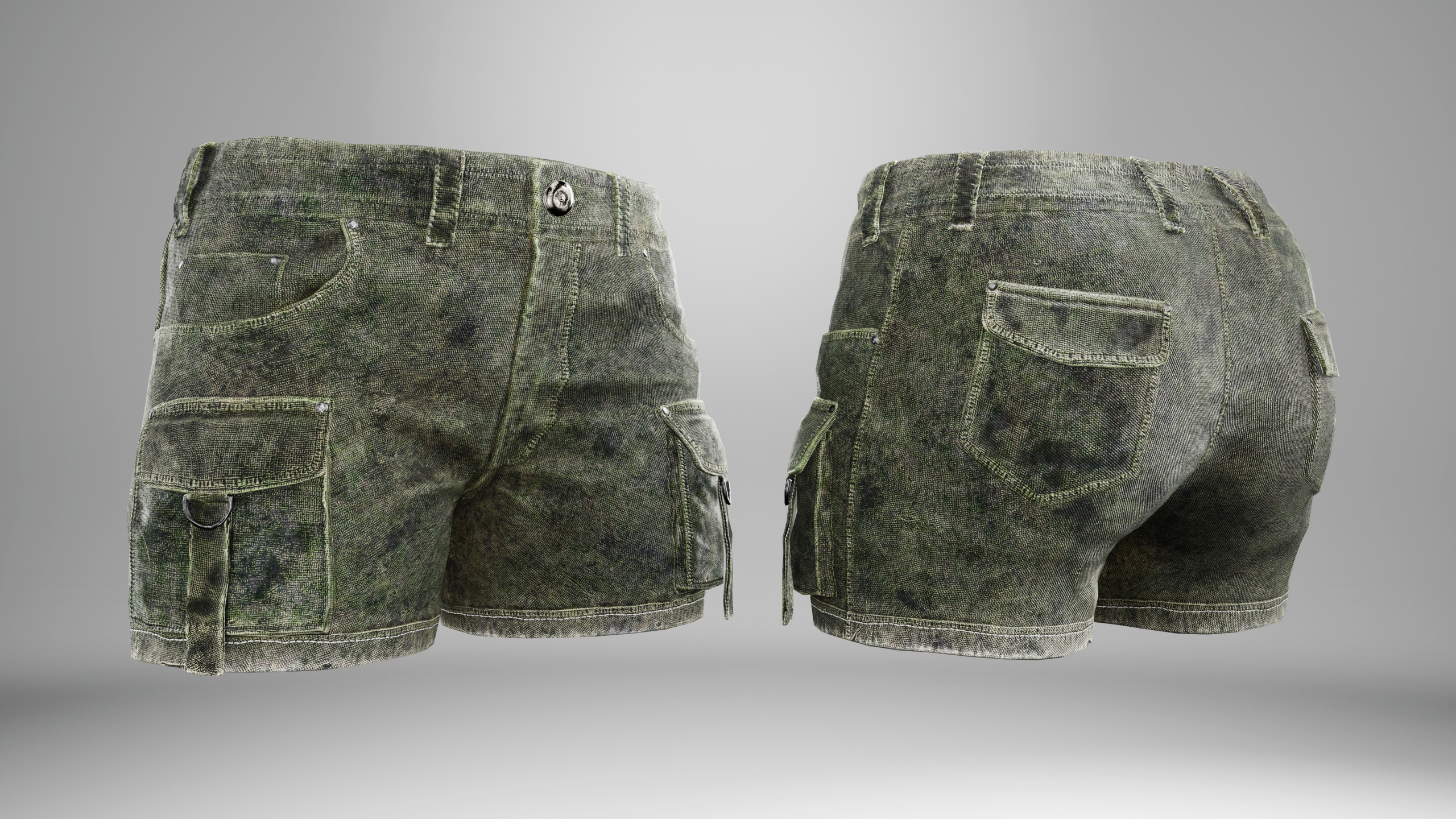 Media 1 for listing Realistic Resizable Outdoor Cargo Hiker Shorts for MetaHuman