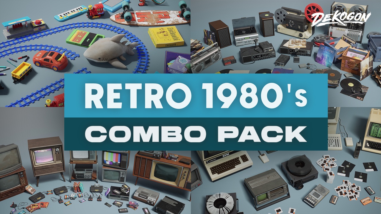 Media 1 for listing RETRO EIGHTIES - COMBO Prop Pack (VOL 1-4)