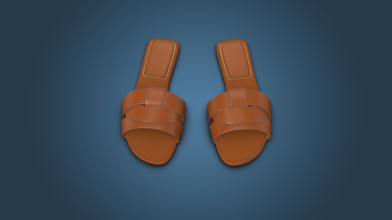 Media 1 for listing Leather Slide Sandals - Women's Shoes