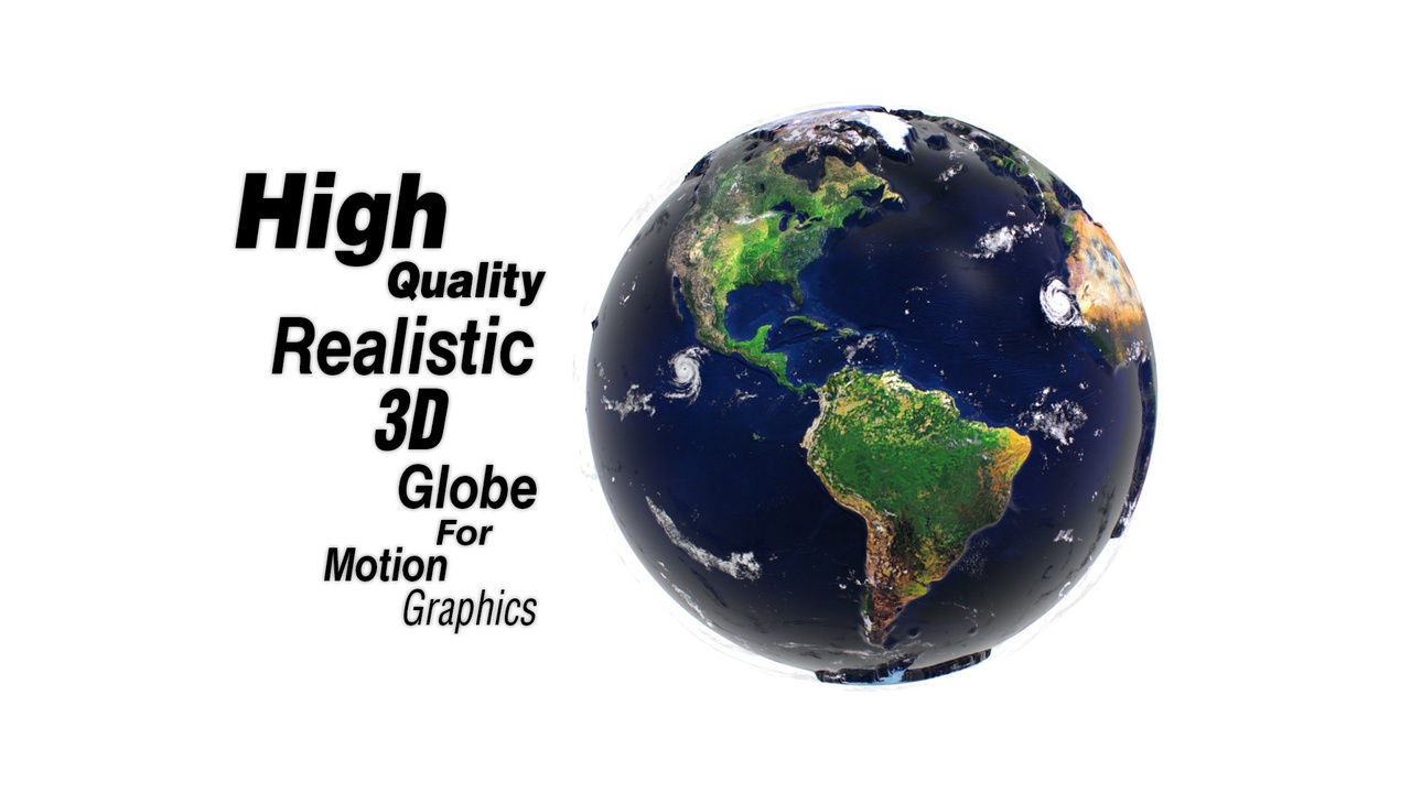 Media 1 for listing 3D Realistic Globe For Motion Graphics
