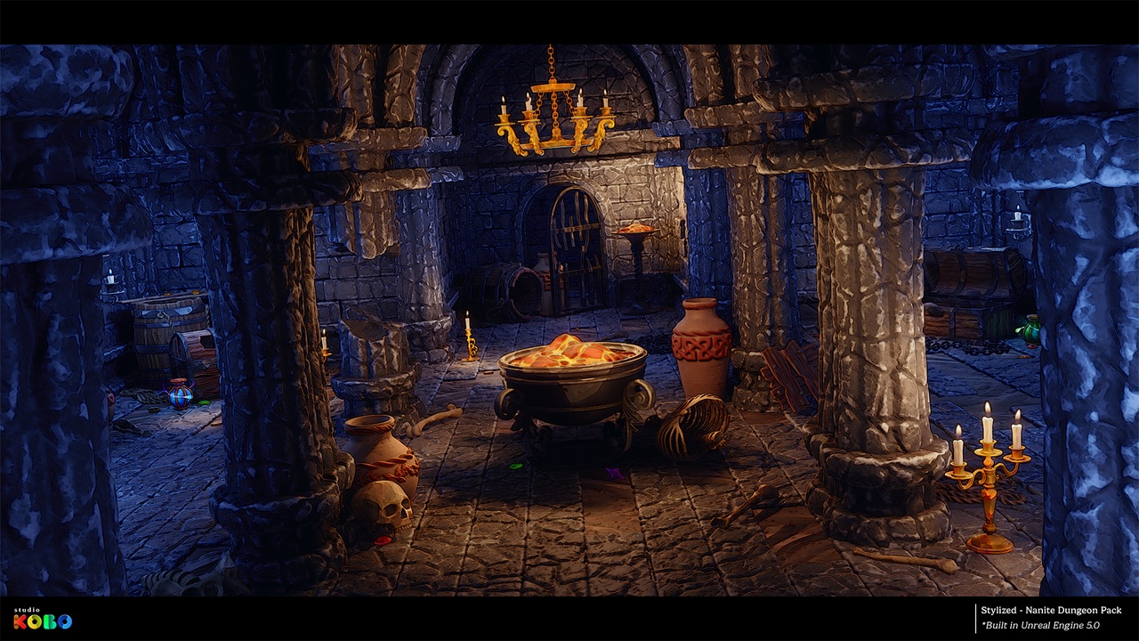 Media 1 for listing Stylized - Nanite Dungeon Pack