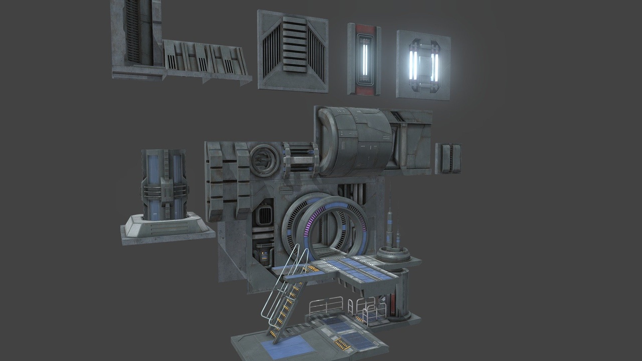Media 1 for listing Sci Fi Asset Pack 8
