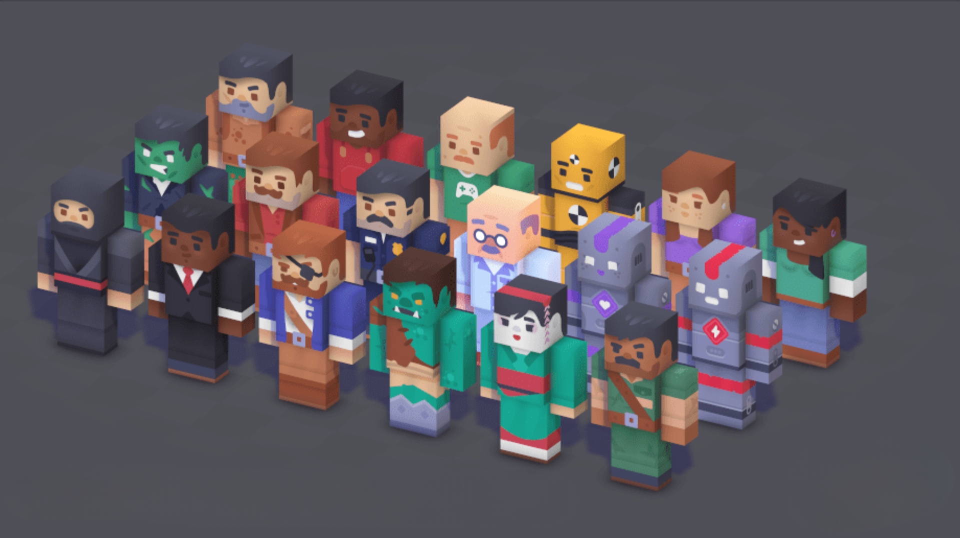 Media 1 for listing Animated Blocky Characters Pack