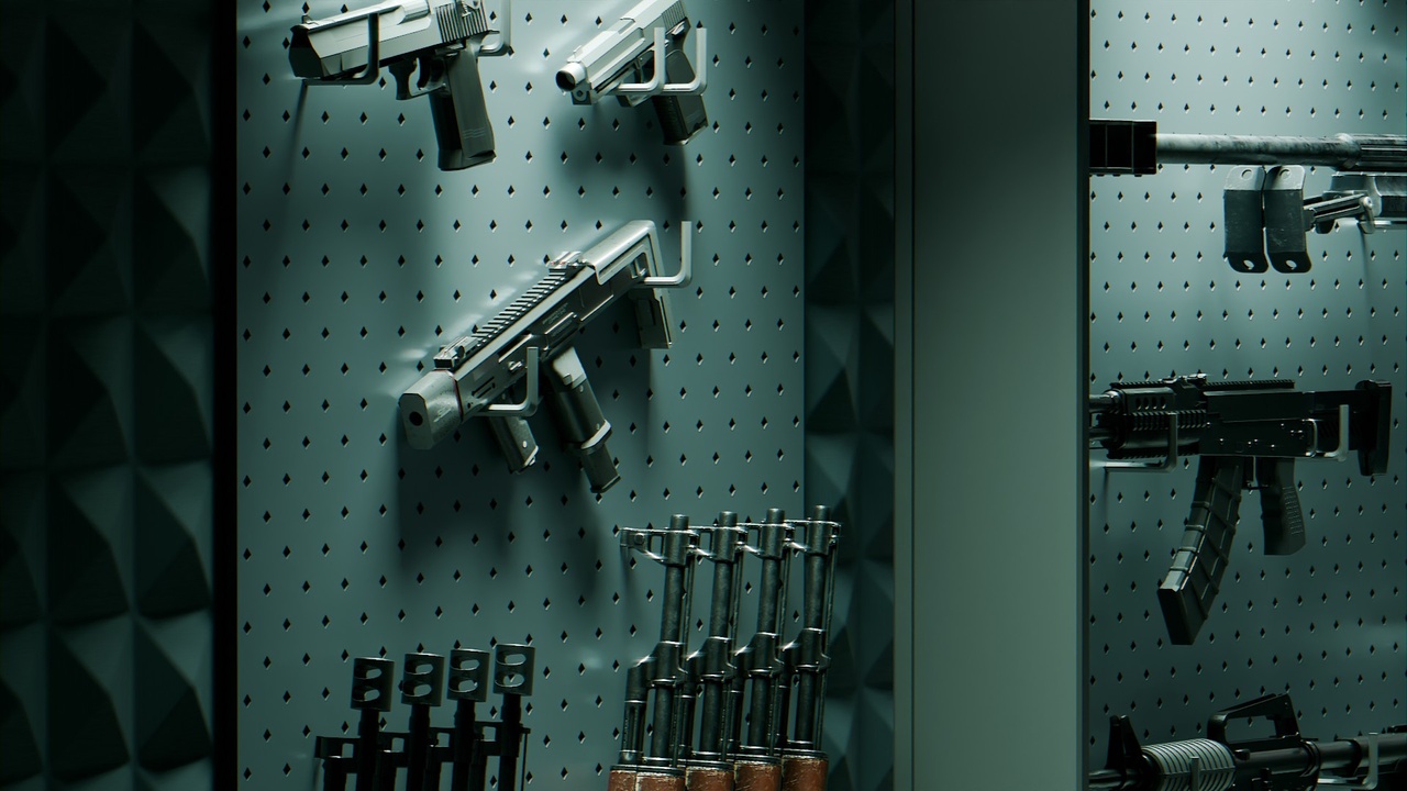 Media 1 for listing Game-Ready Gun Collection and Armory | Rigged Guns Pack