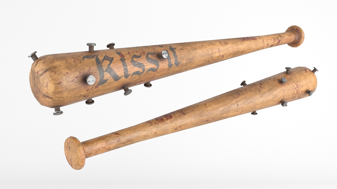 Media 1 for listing Nail baseball bat low-poly