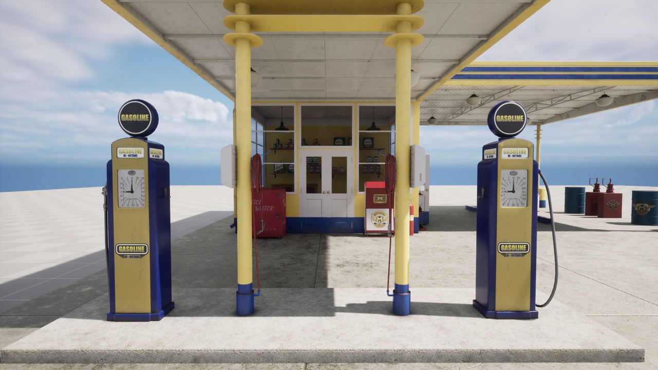 Media 1 for listing Vintage American Gas Station