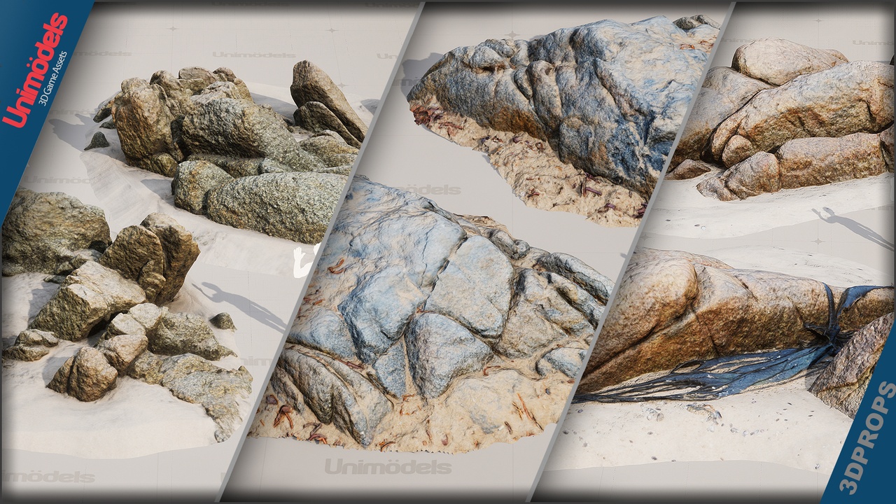 Média 1 pour l'article Bundle Photogrammetry Rocks & Cliffs Ultimate - 4-in-1 Biome Collection UE 5.4+