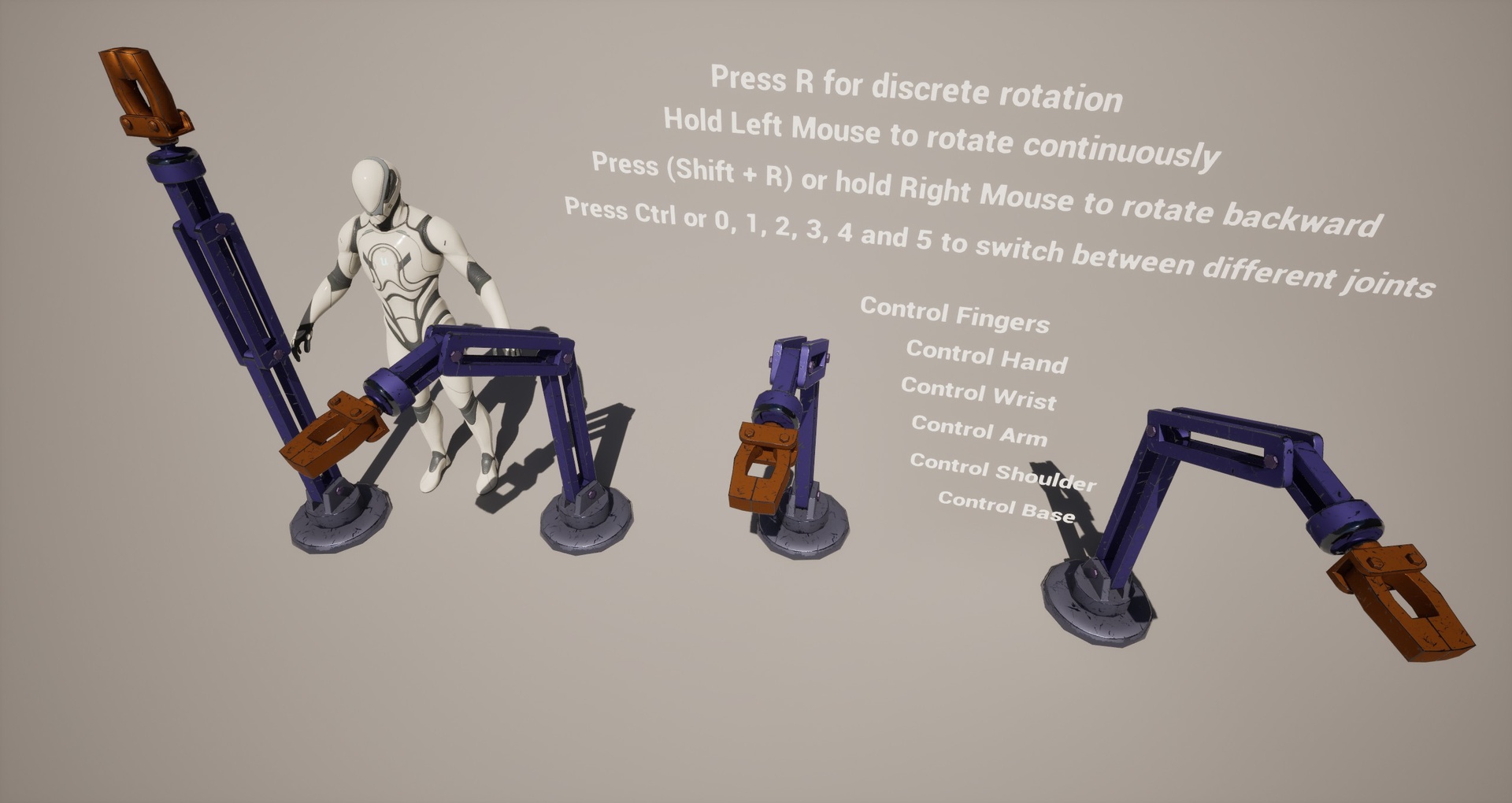 Media 1 for listing Rigged Manually Controlled Robotic Arm