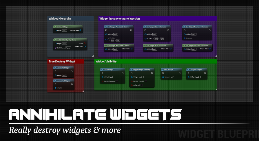 Annihilate Widgets - Really destroy widgets & more | Fab