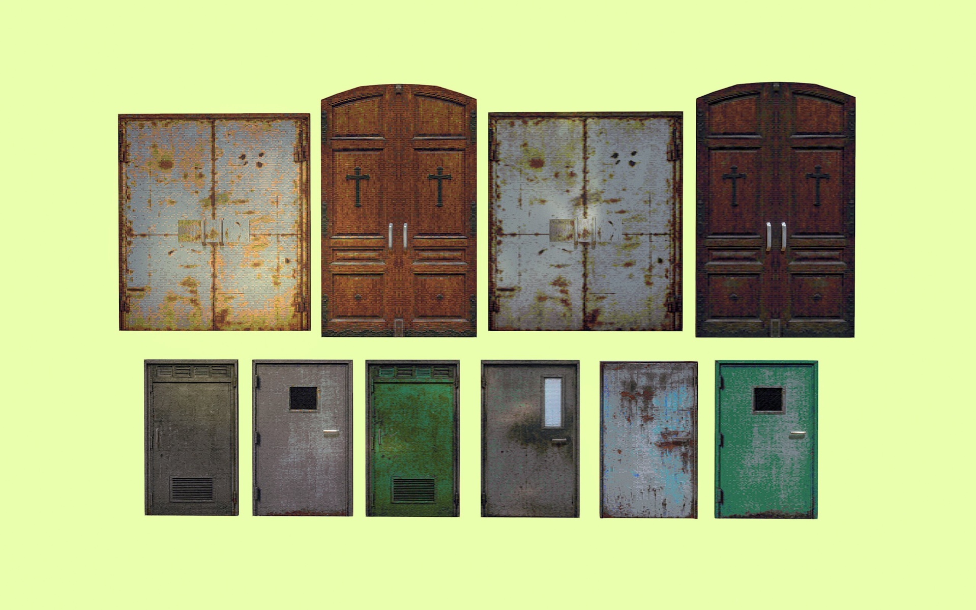 Media 1 for listing Wheathered/Rusted Door Pack