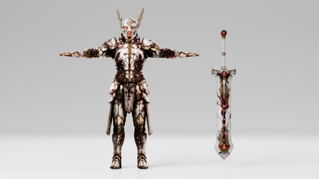 Media 1 for listing Corrupted Paladin Knight - RIgged