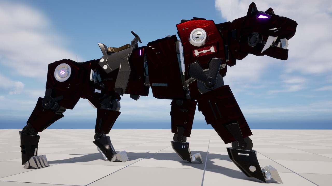 Media 1 for listing Panzer - Robot Smilodon Mount