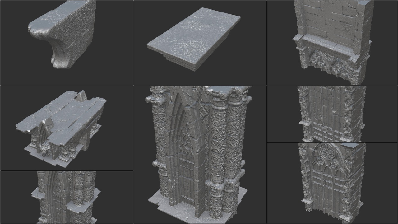 Media 1 for listing Gothic Castle High Poly Sculpt 45 Meshes Vol 2