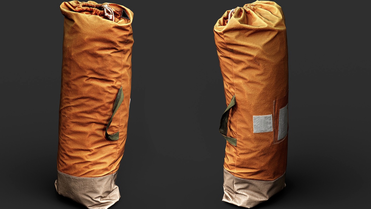 Media 1 for listing tourist bag folded cloth asset pt2 PBR photogrammetry