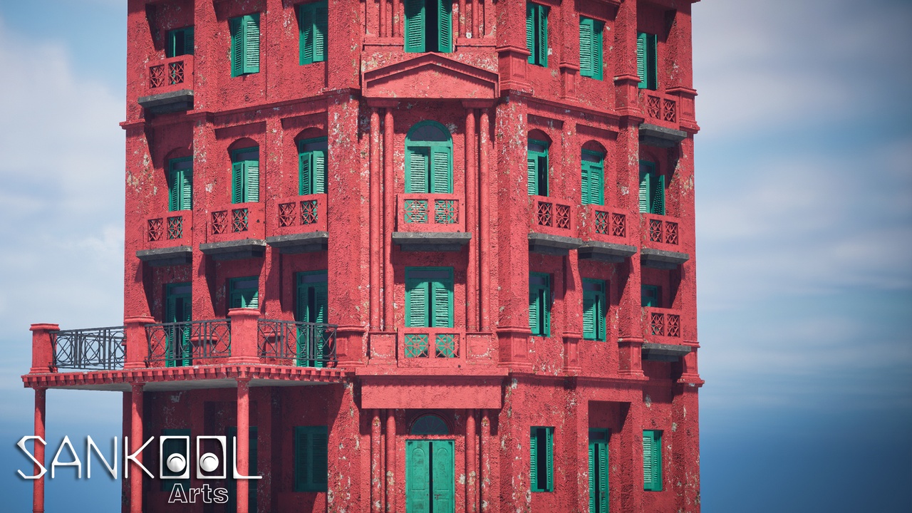 Kolkata Building - Indian Gameready Asset Pack (Unreal Engine Only) | Fab