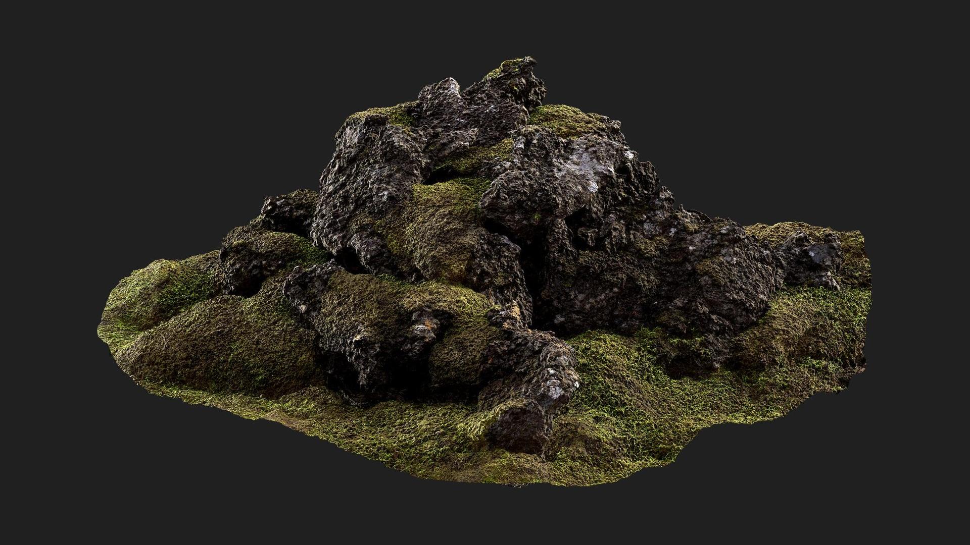 Iceland Rocks Material Icelandic Mossy Rock | Fab
