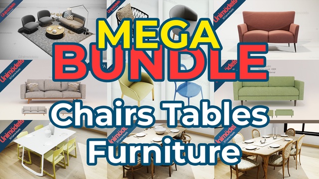 Bundle Ultimate Home & Office : 15 Furniture Volumes for UE5