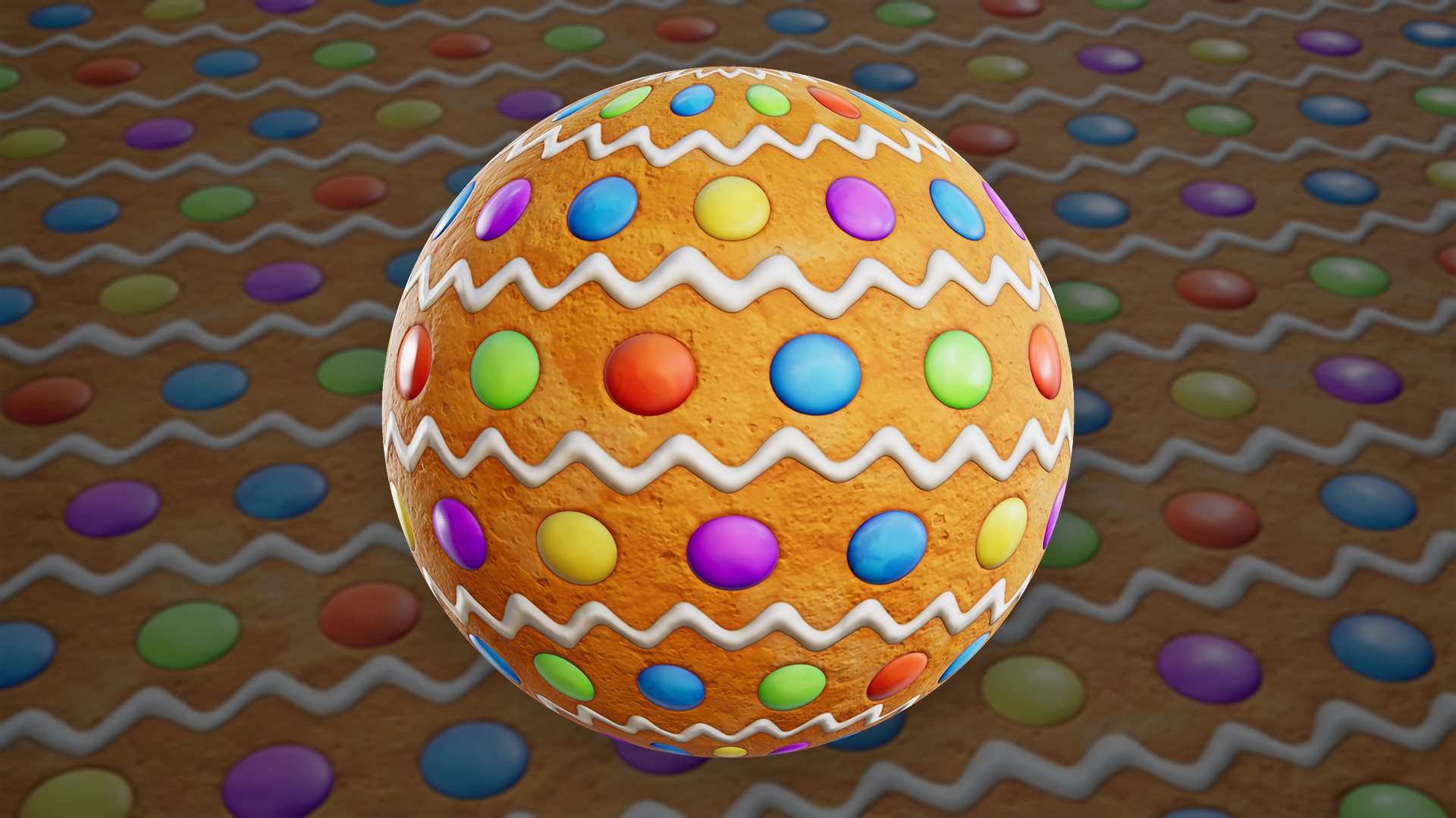 Stylized Gingerbread Pattern 01B - Material | Fab