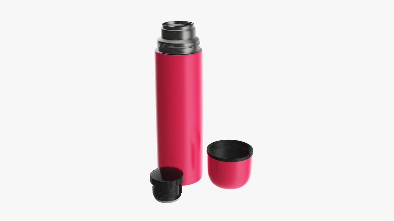 Thermos vacuum flask large opened | Fab