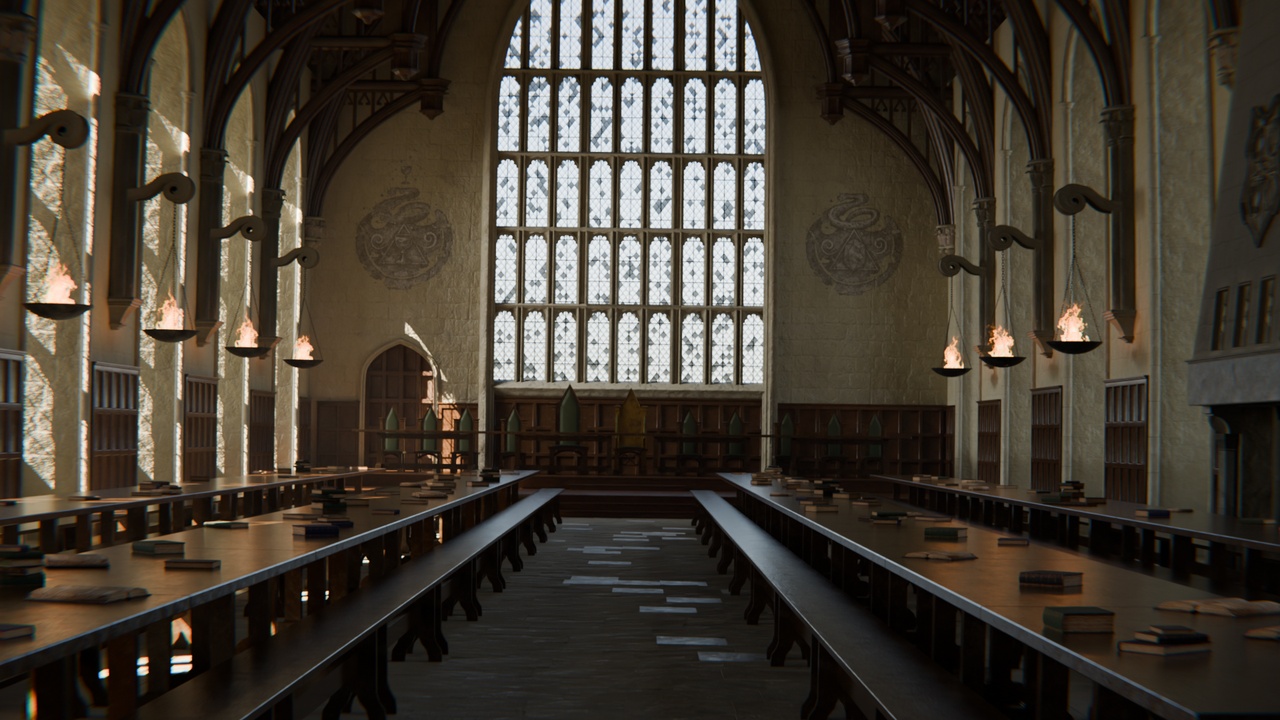 Media 1 for listing Magic Academy Grand Hall - Detailed 3D Scene