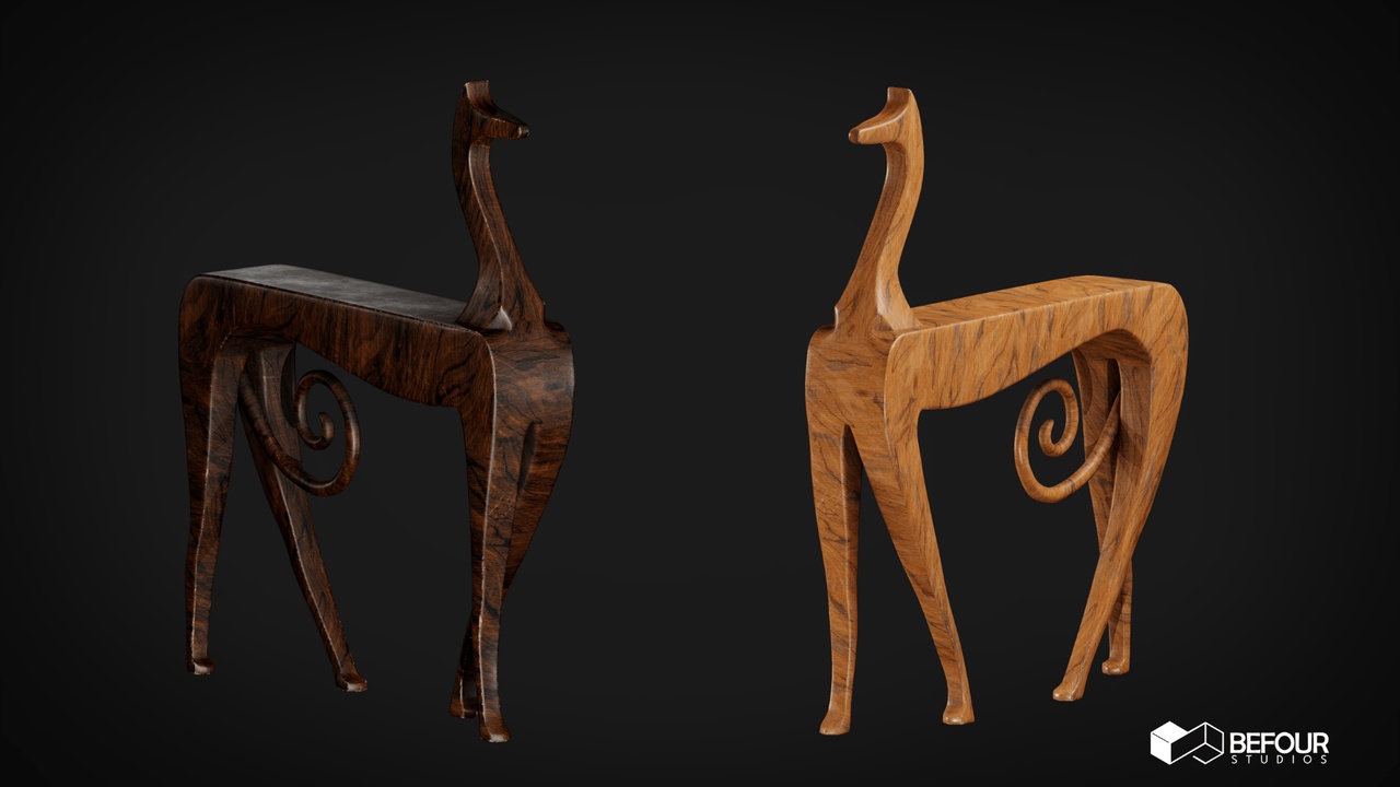 Media 1 for listing Wooden Dog Statue