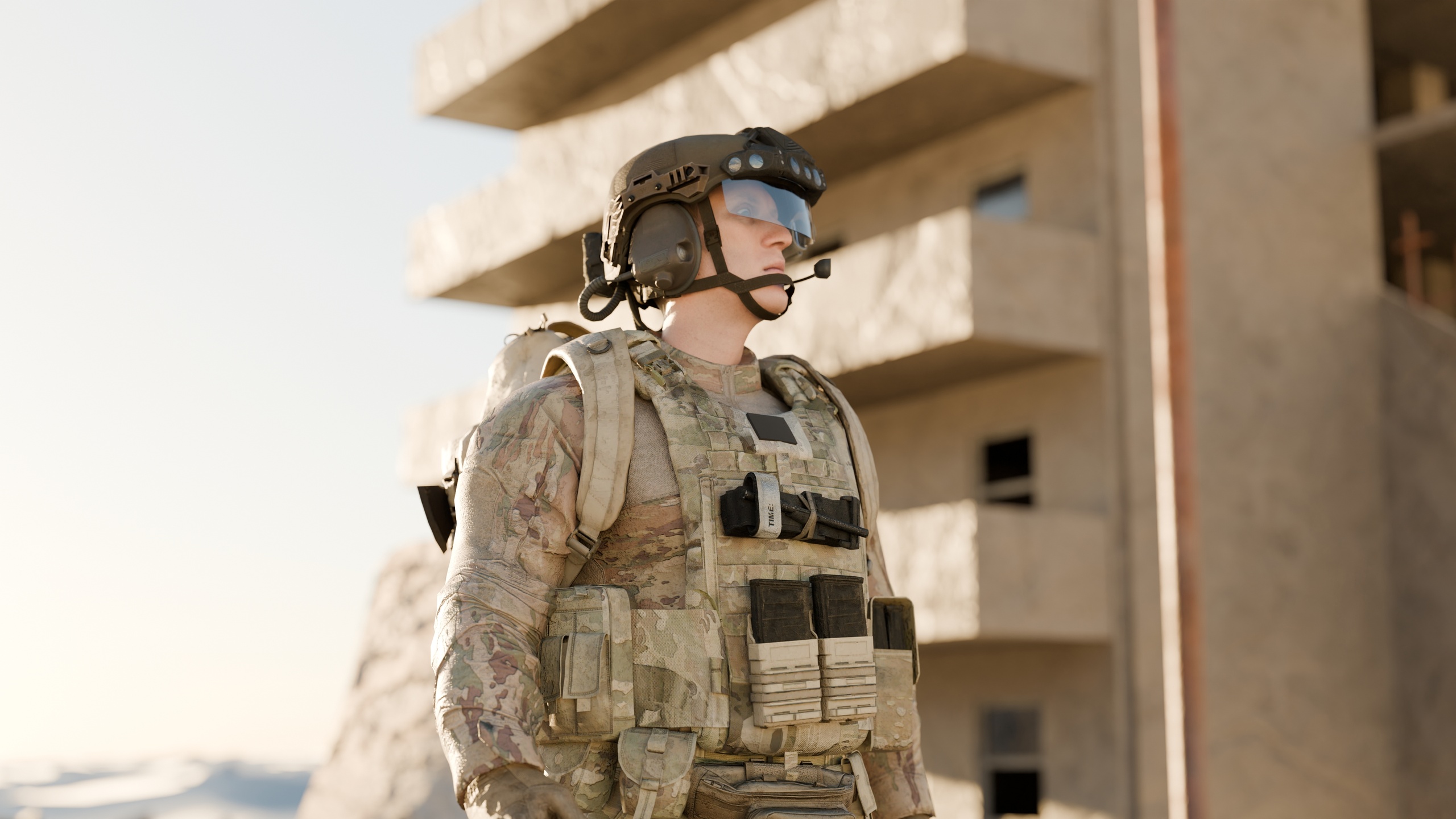 Media 1 for listing US Soldier Near Future [Game Ready, Fully Rigged]