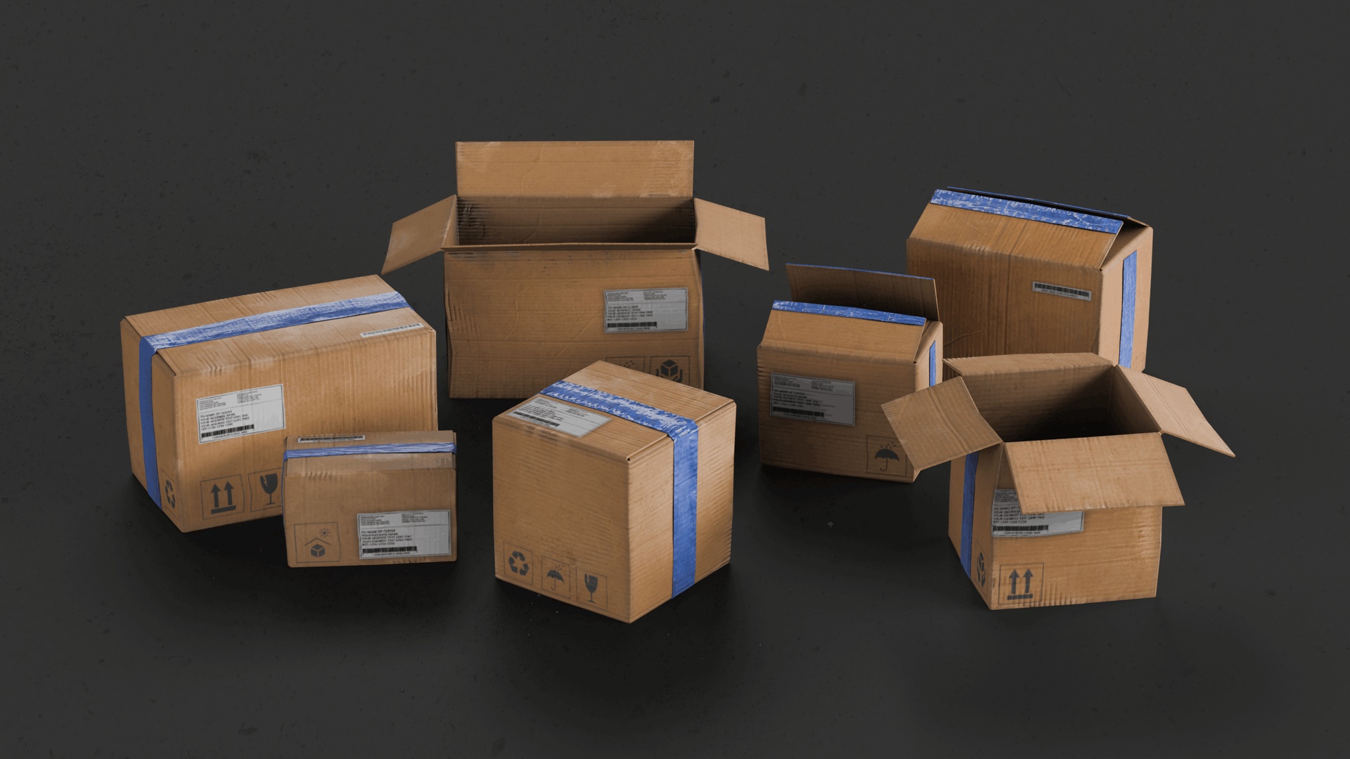 Media 1 for listing Shipping Cardboard Box