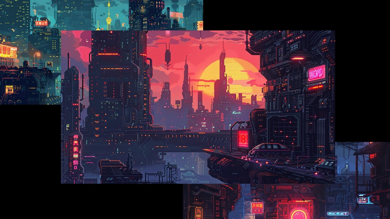 Media 1 for listing Sci-Fi City Backgrounds