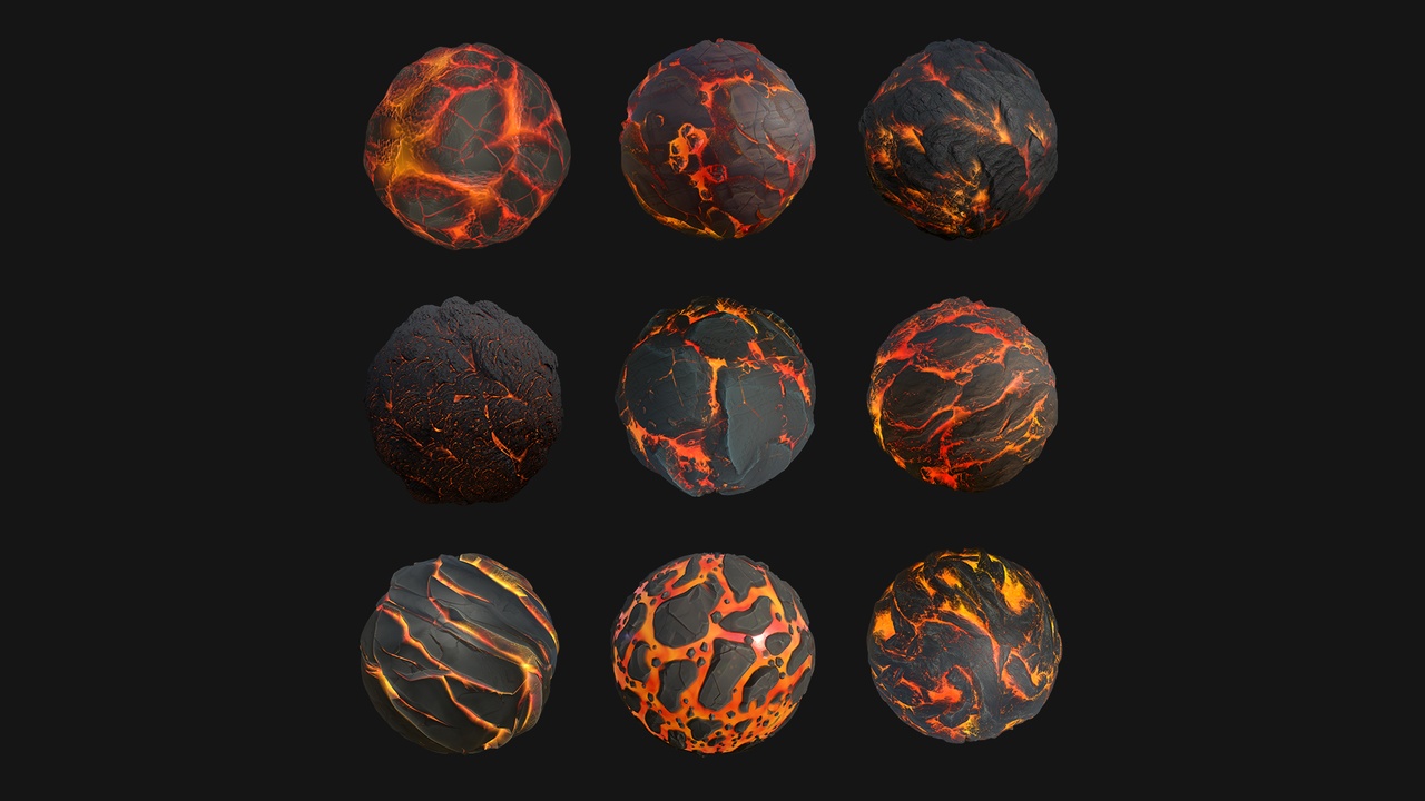 Medium 1 für Eintrag Pack Lava Textures