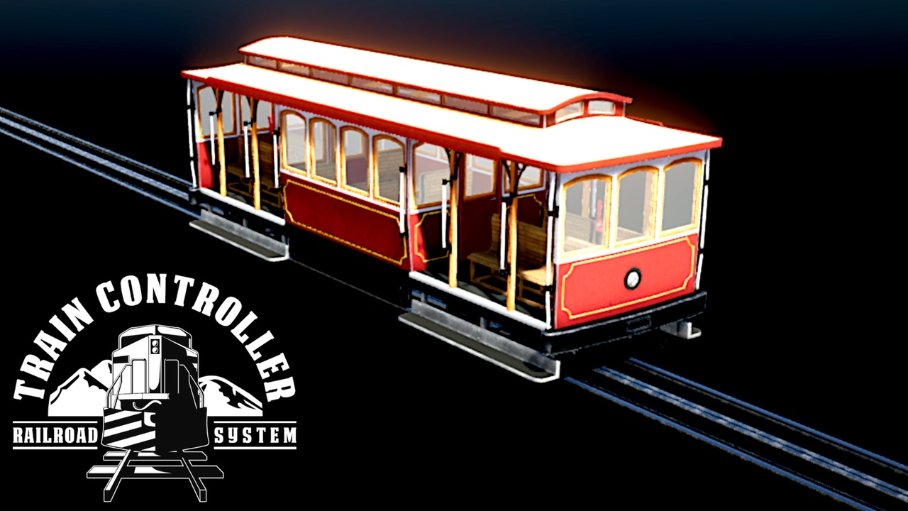 Media 1 for listing Cable Car Tram for Train Controller (Railroad System) for Unity
