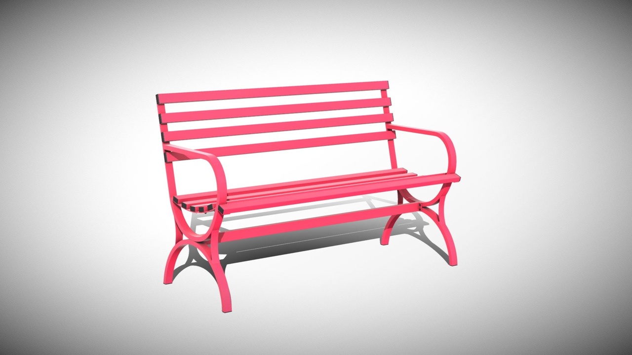 Media 1 for listing Red bench