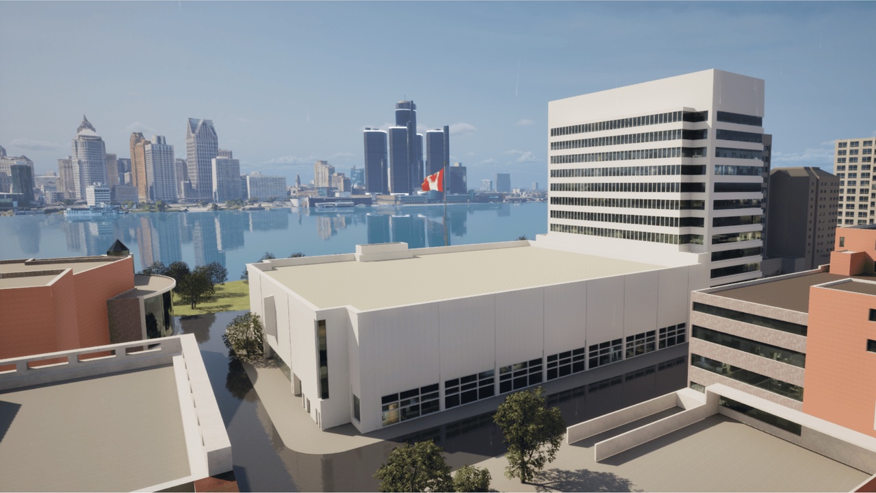 Media 1 for listing Windsor Ontario Downtown High Quality 3D City Model