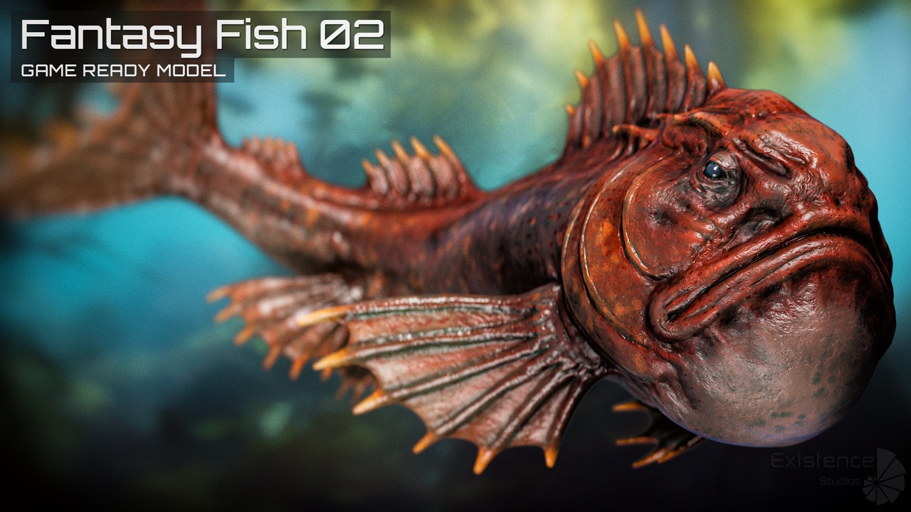 Media 1 for listing Fantasy Fish 02 - Aqua Life - Underwater Creature - Monster Sea Enemy - #28