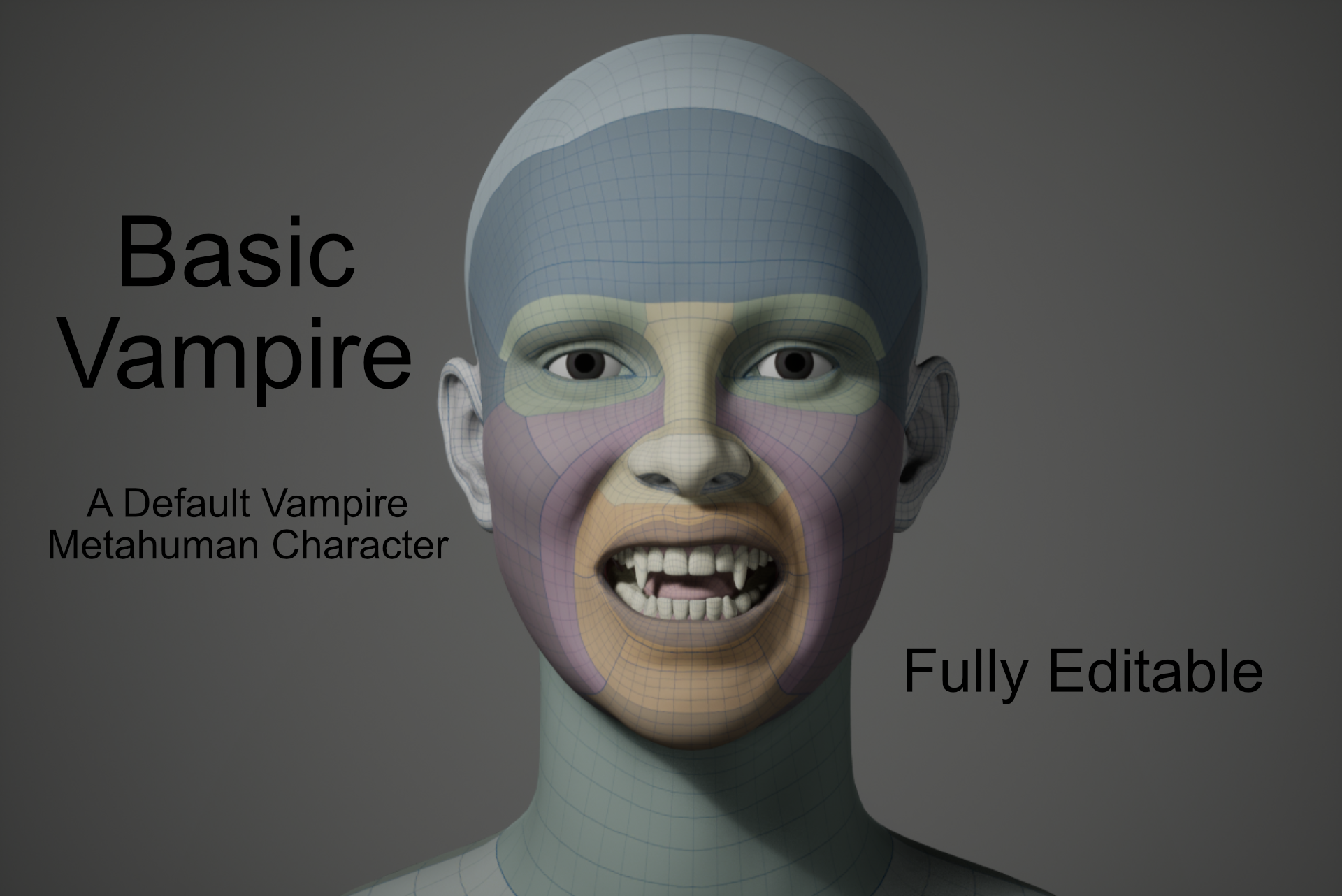 Basic Vampire Character - Editable Metahuman | Fab