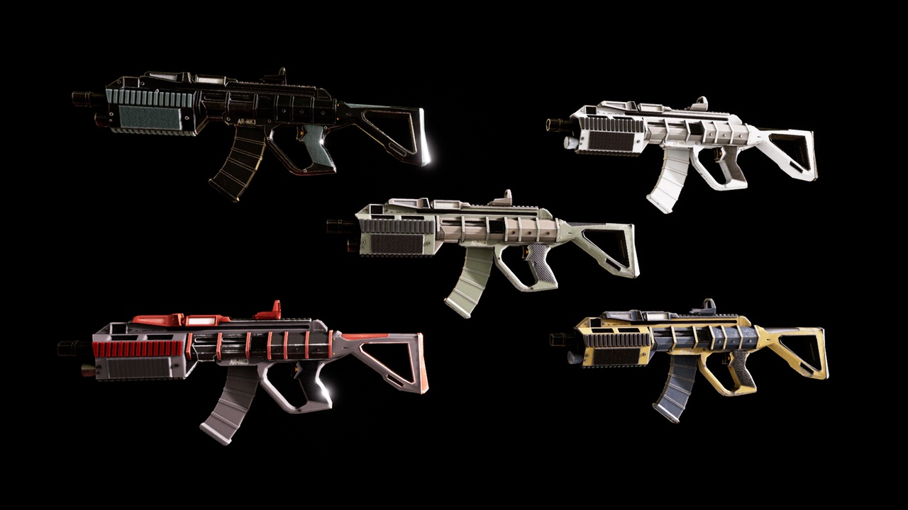 Media 1 for listing Sci-fi Futuristic Assault Rifle