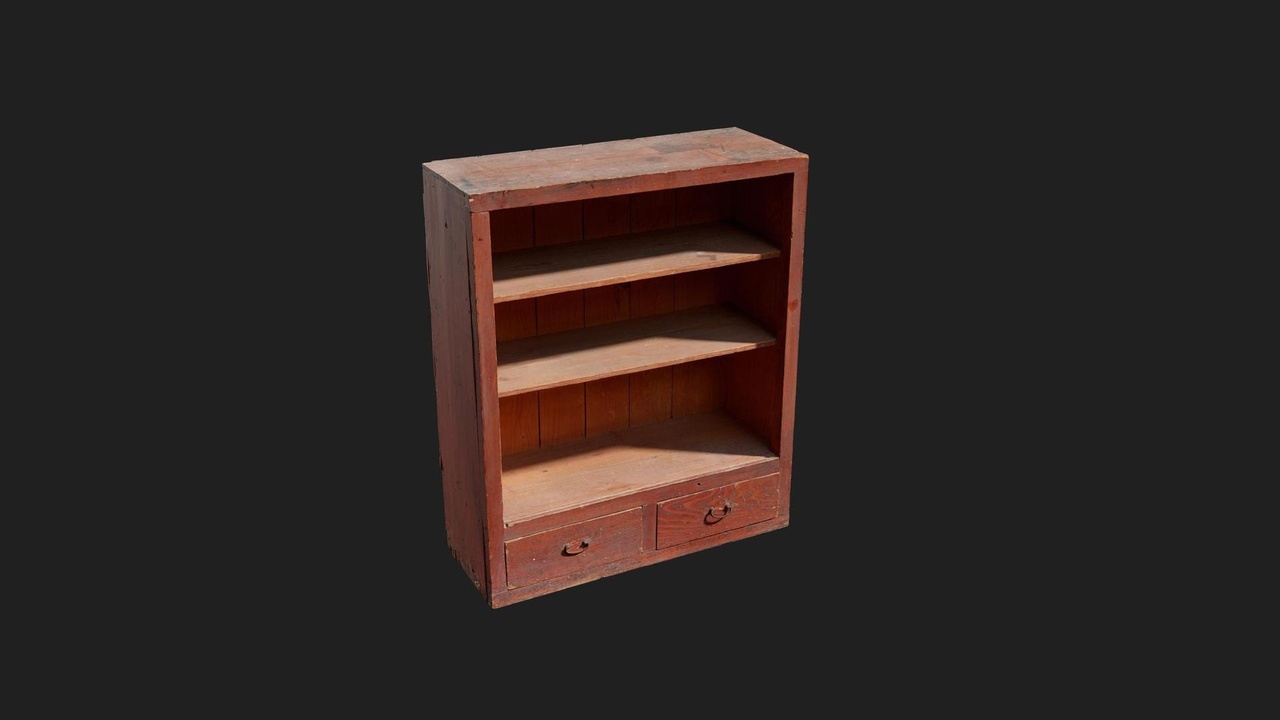 Media 1 for listing Urban Japanese School Bookshelf Wooden Medium 02