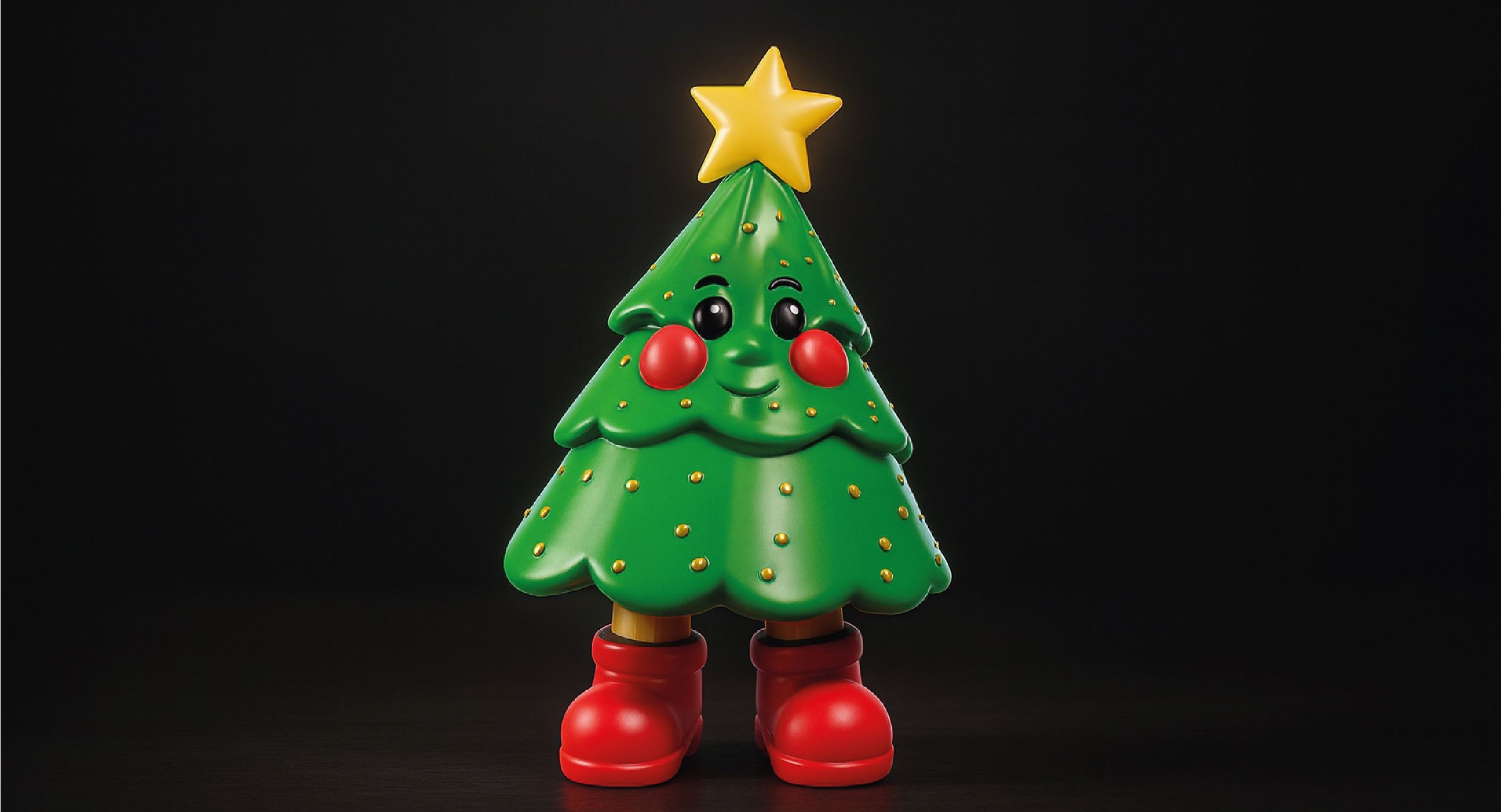 Media 1 for listing Whimsical Christmas Tree Character – 3D Art Model