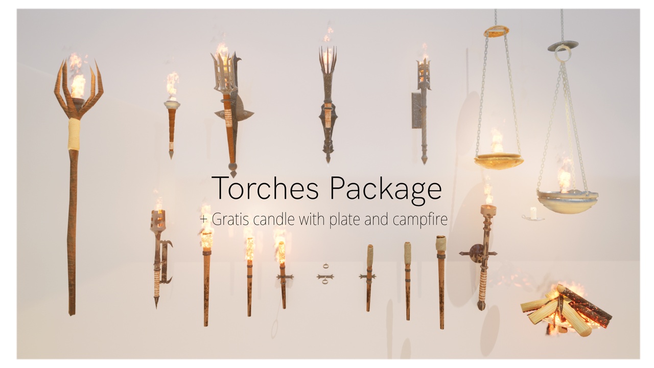Media 1 for listing Torches Package (with sound, light and particle system)