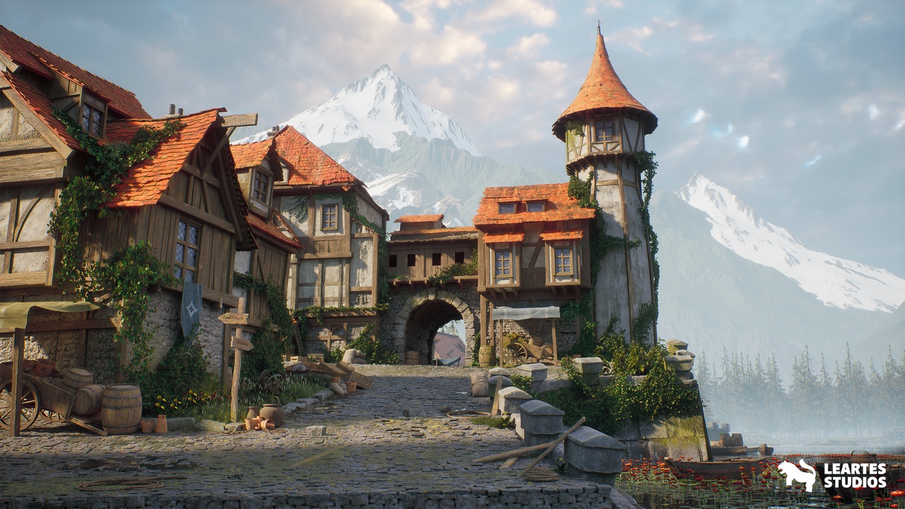Media 1 for listing Medieval Lake Town Environment