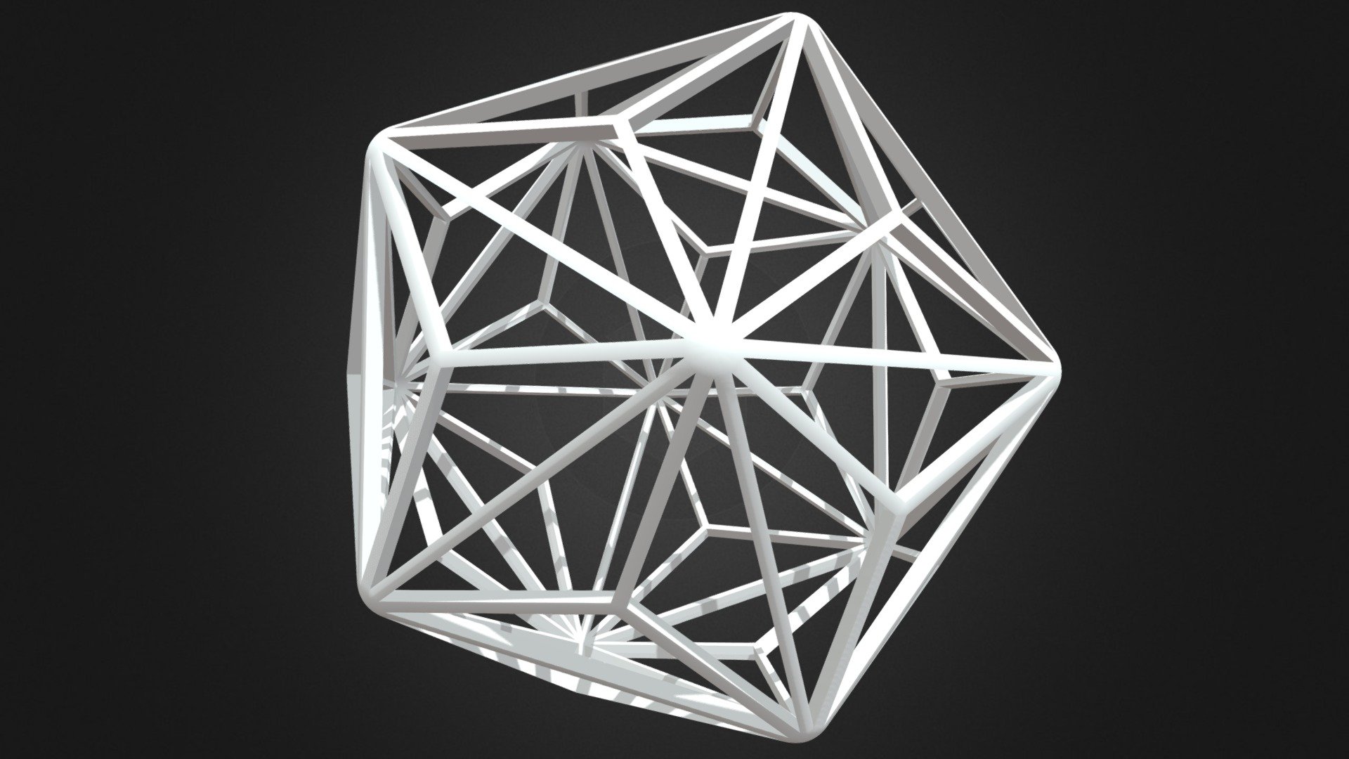Wireframe Shape Triakis Icosahedron | Fab