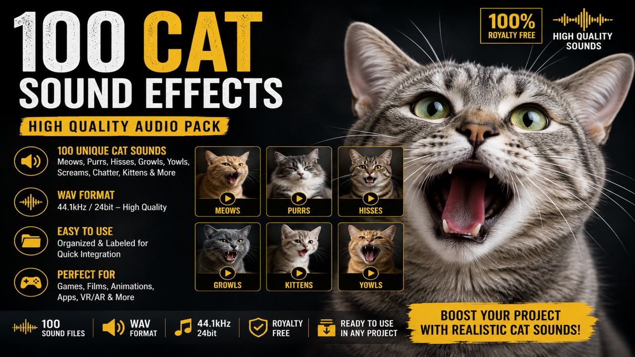 Media 1 for listing Cat Sound Effects FX