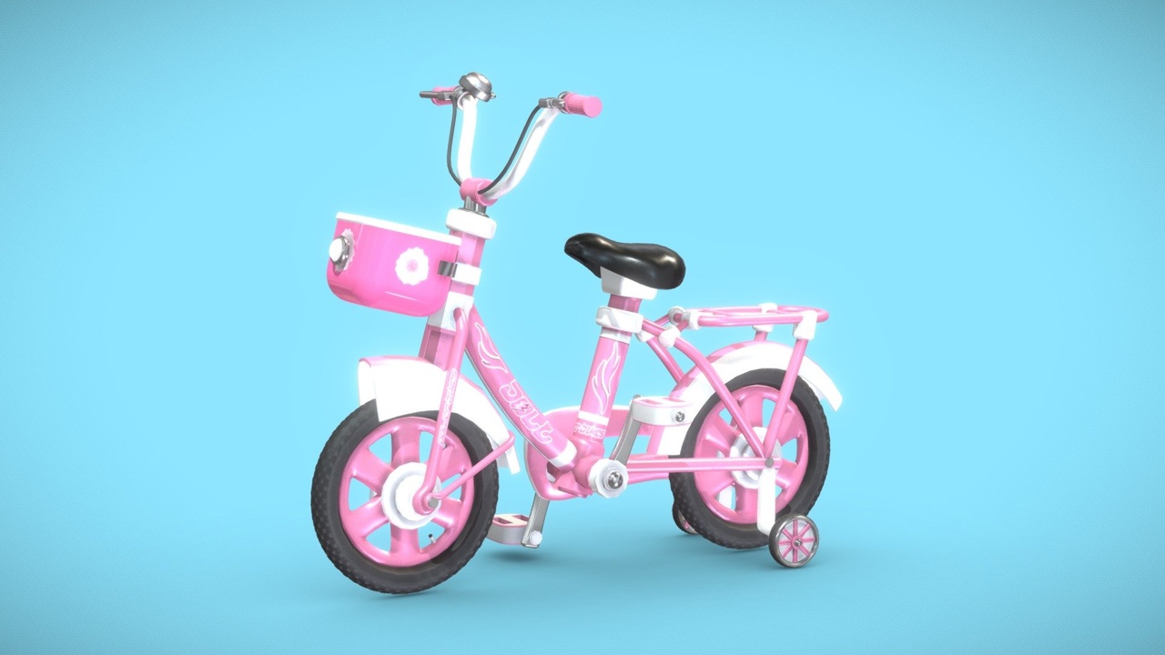 Media 1 for listing Low Poly Cartoony Bicycle for Ar,Vr and Games