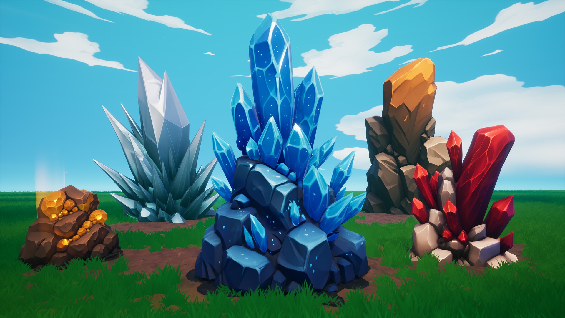 Media 1 for listing Emberores - 36 Stylized Ore Pack