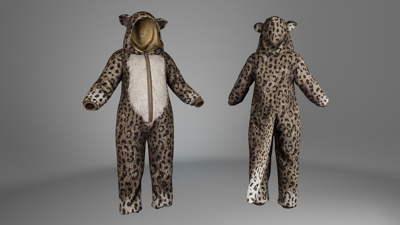 Media 1 for listing Leopard Onesie – MetaHuman Outfit | UE5