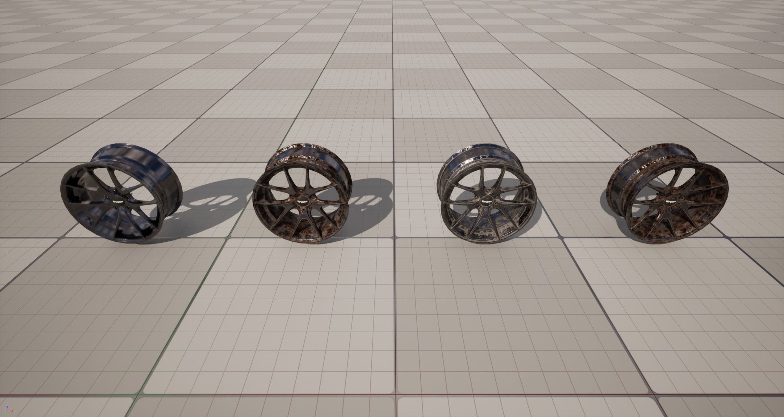 Media 1 for listing Kryxen Rim V1 - Dark Chrome - Game Ready (UE5 & Unity)