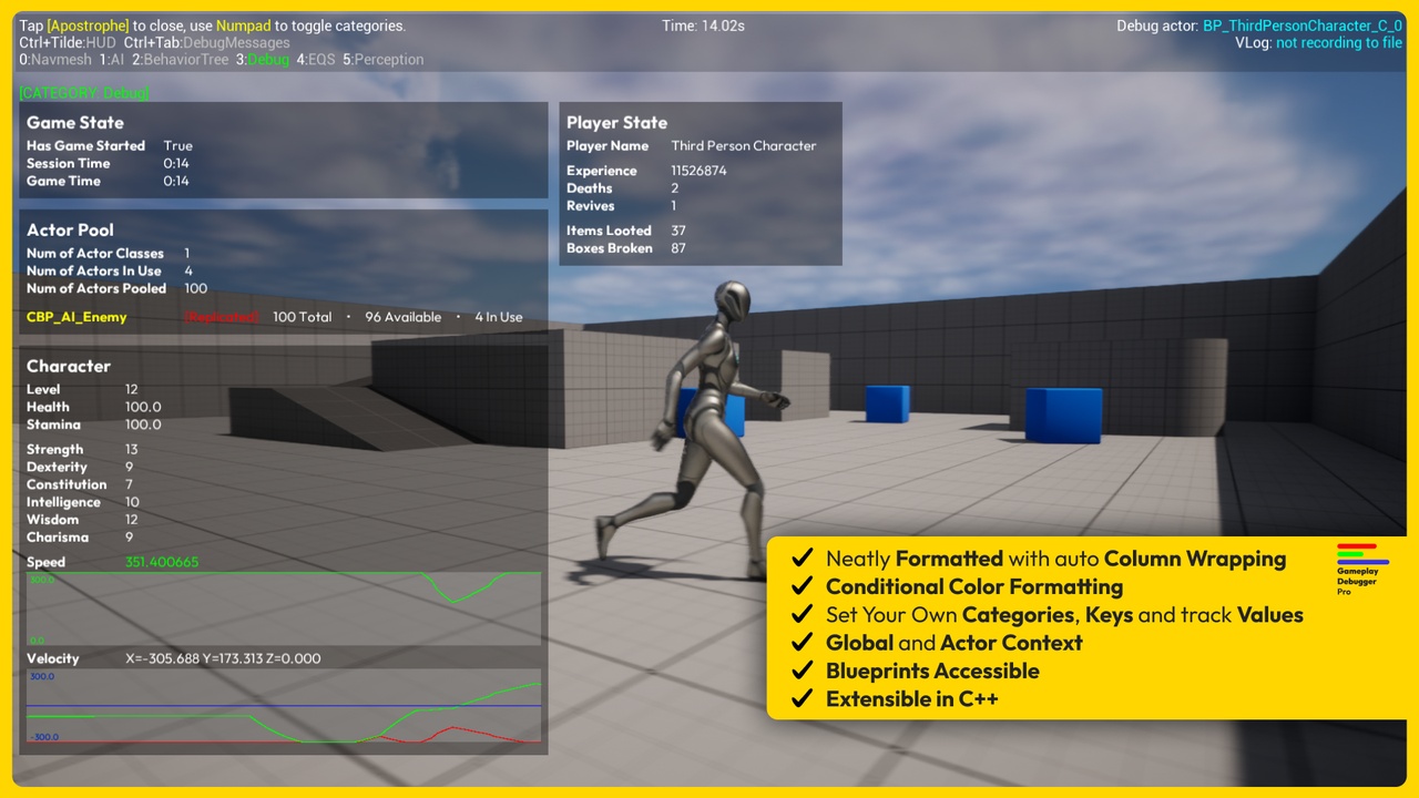 Gameplay Debugger Pro | Fab