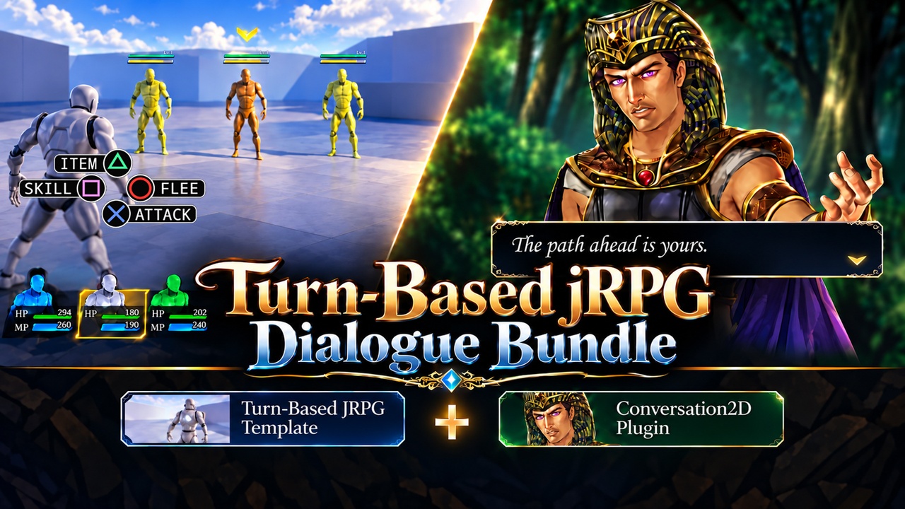 Media 1 for listing Turn-Based jRPG Dialogue Bundle