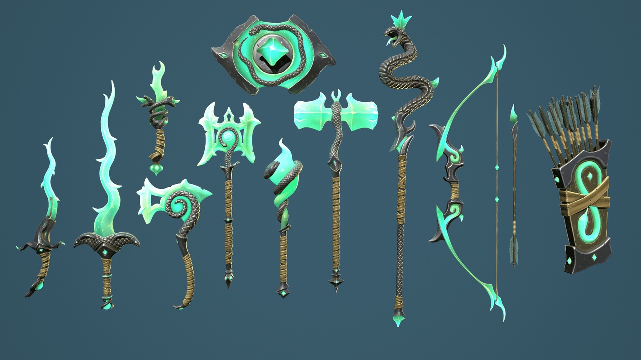 Media 1 for listing Fantasy snake weapons